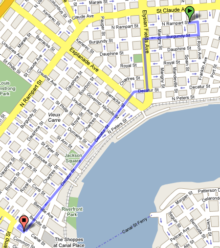 New Orleans street grid