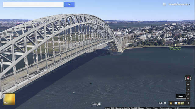 stage 4 in the "construction" of the Bayonne bridge at 4:08.32 PM